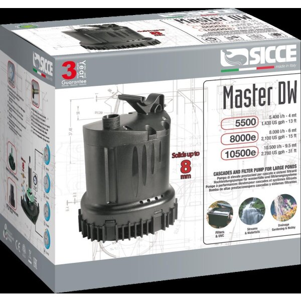 SICCE MASTER DW 5500Schmutzwasserpumpe 5400 l/h