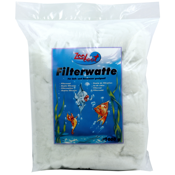 Filterwatte, weiß 1000 g