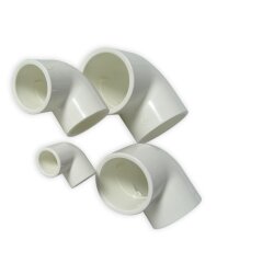 PVC Wei&szlig; Winkel 90&deg;, 32 mm