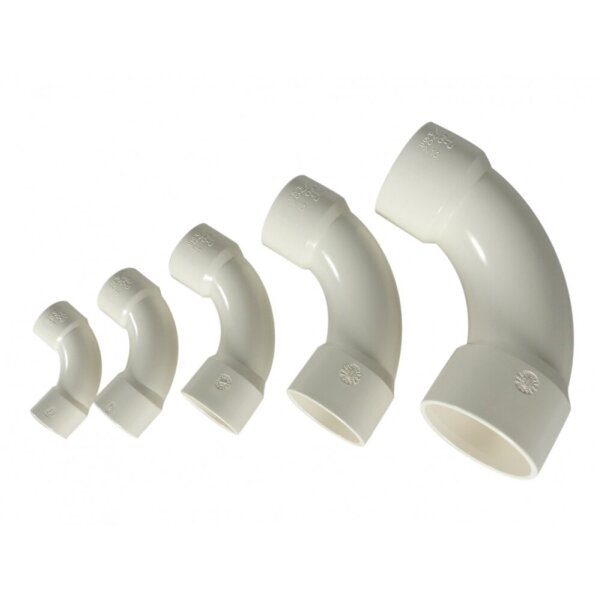 PVC Bogen 25 mm in Weiß