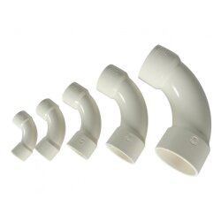 PVC Bogen 25 mm in Weiß